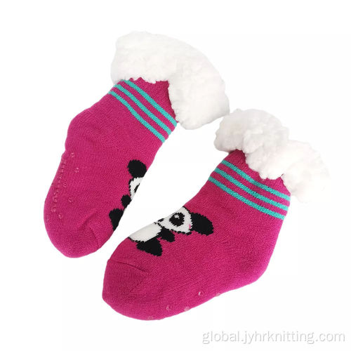 Kids Slipper Socks With Grips Kids Warm Fuzzy Thick Plush Slipper Socks Manufactory